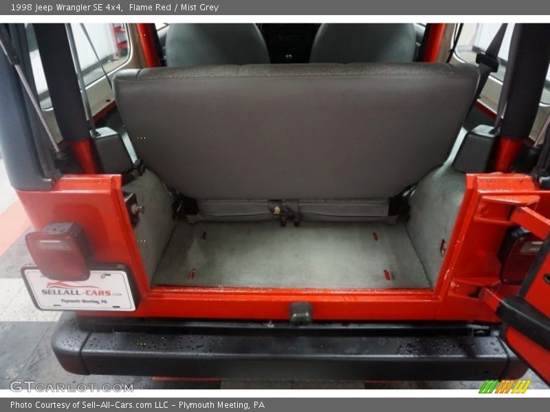 Flame Red / Mist Grey 1998 Jeep Wrangler SE 4x4