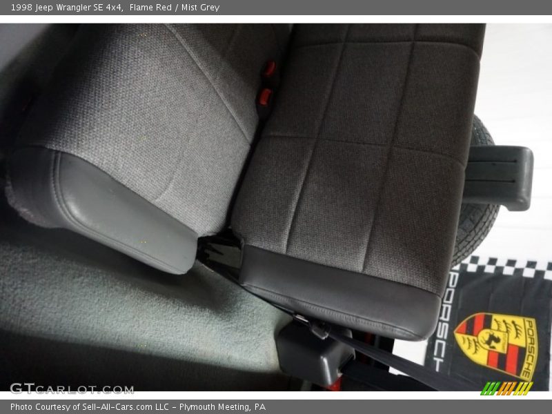 Flame Red / Mist Grey 1998 Jeep Wrangler SE 4x4