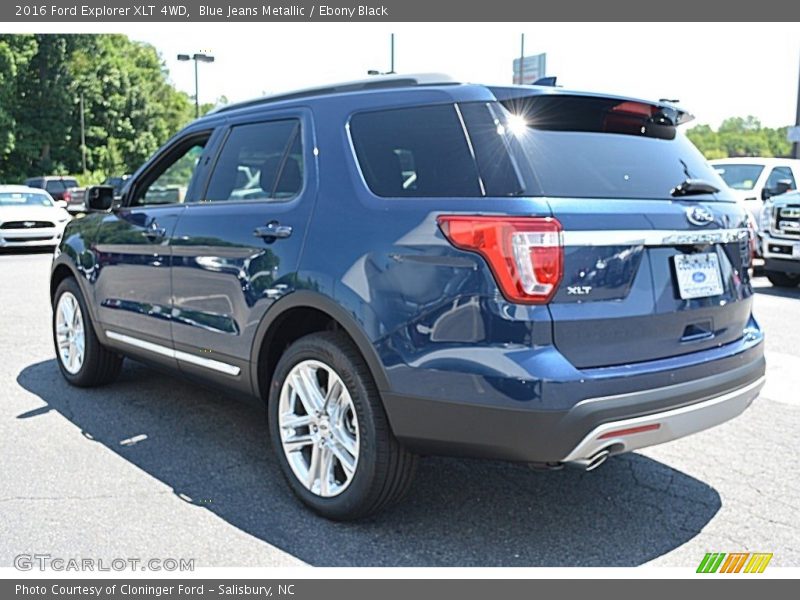 Blue Jeans Metallic / Ebony Black 2016 Ford Explorer XLT 4WD