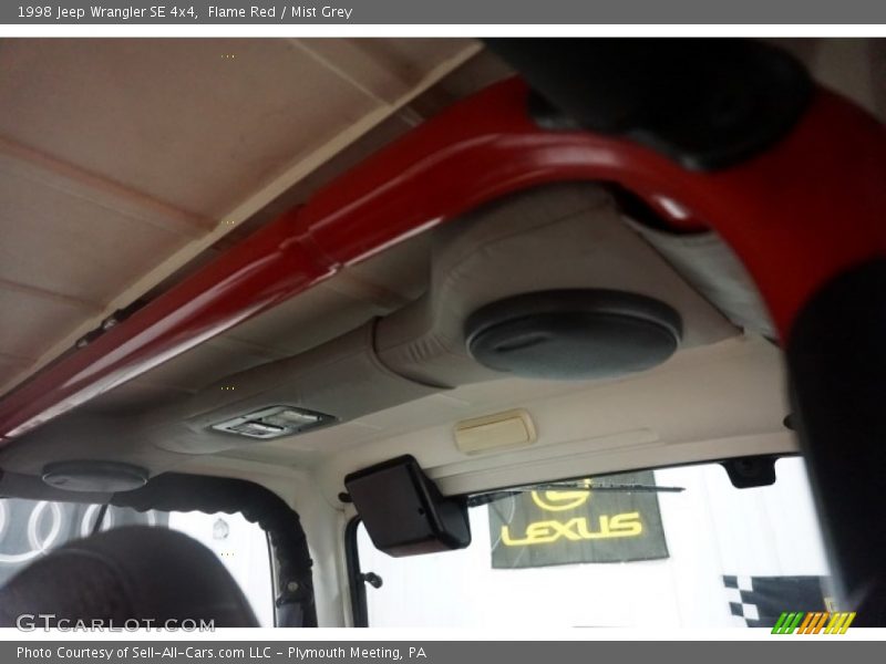 Flame Red / Mist Grey 1998 Jeep Wrangler SE 4x4