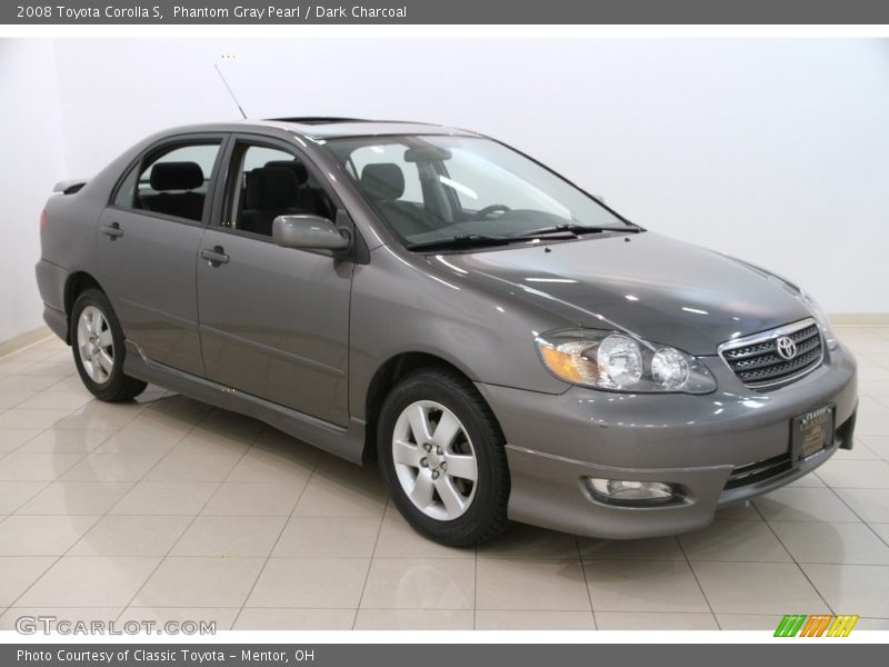 Phantom Gray Pearl / Dark Charcoal 2008 Toyota Corolla S