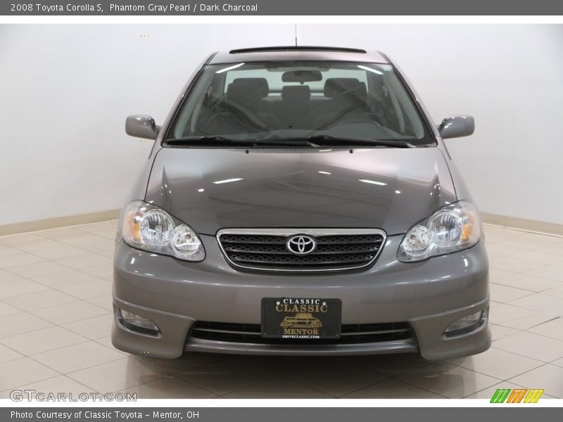 Phantom Gray Pearl / Dark Charcoal 2008 Toyota Corolla S