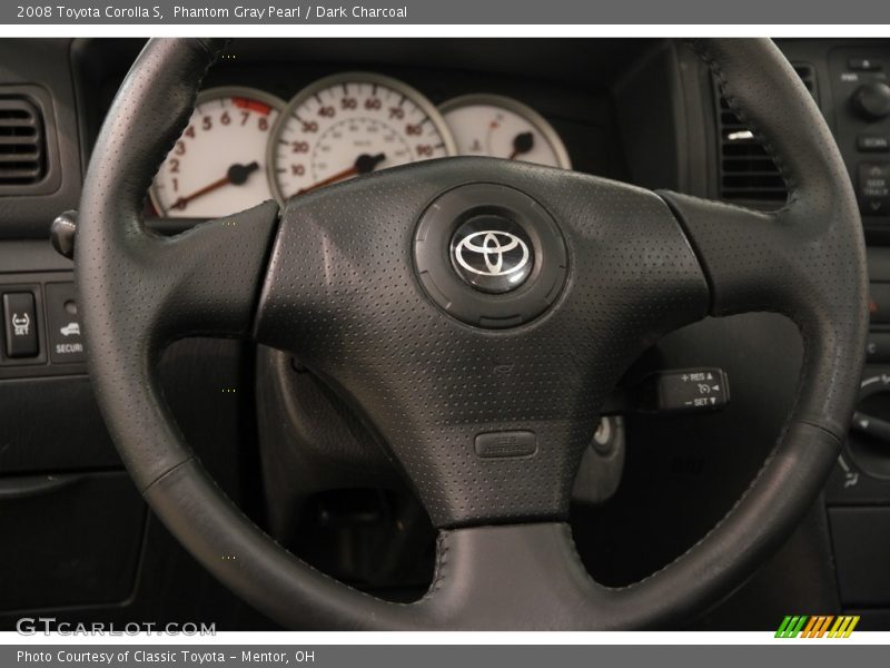 Phantom Gray Pearl / Dark Charcoal 2008 Toyota Corolla S