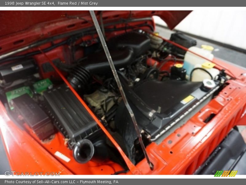 Flame Red / Mist Grey 1998 Jeep Wrangler SE 4x4