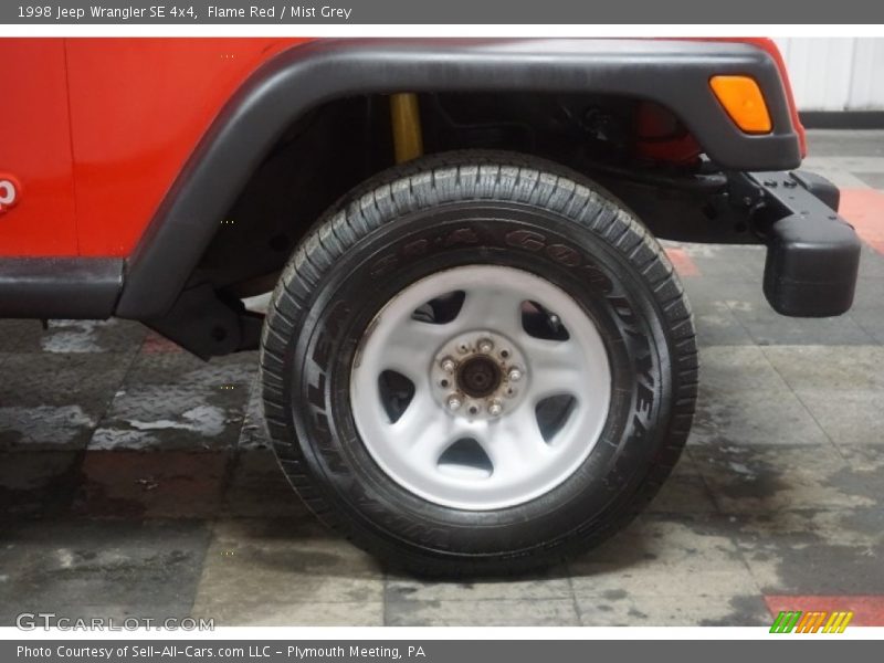 Flame Red / Mist Grey 1998 Jeep Wrangler SE 4x4