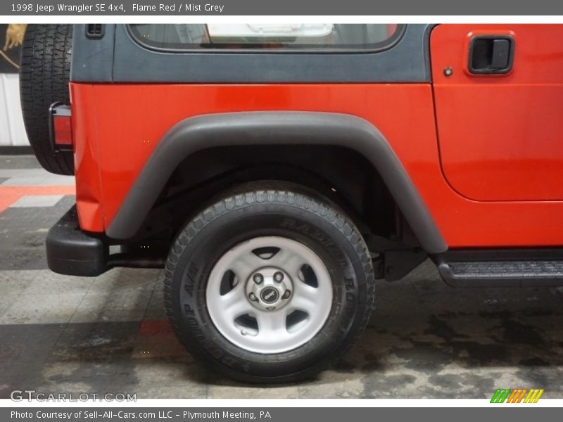 Flame Red / Mist Grey 1998 Jeep Wrangler SE 4x4