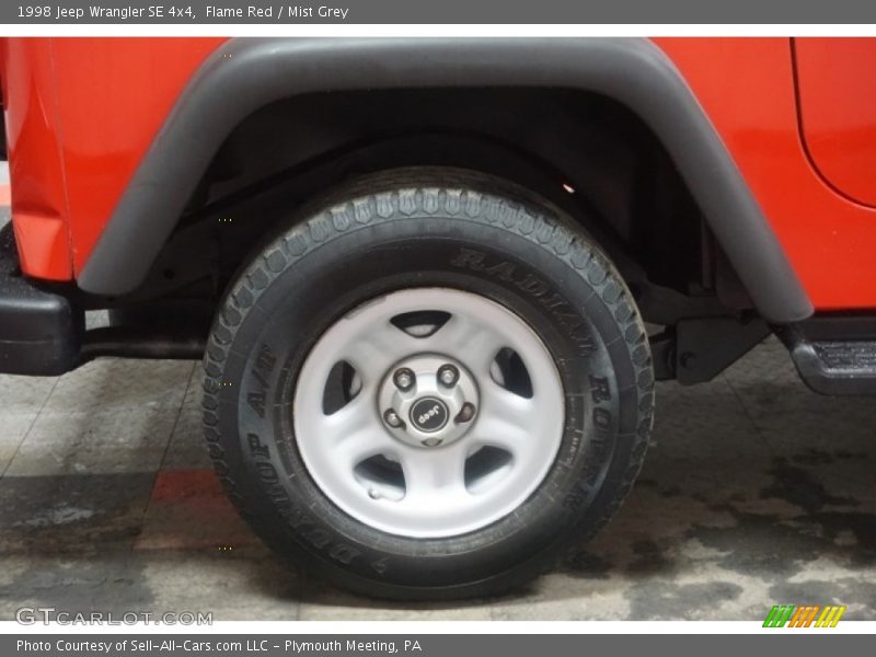 Flame Red / Mist Grey 1998 Jeep Wrangler SE 4x4