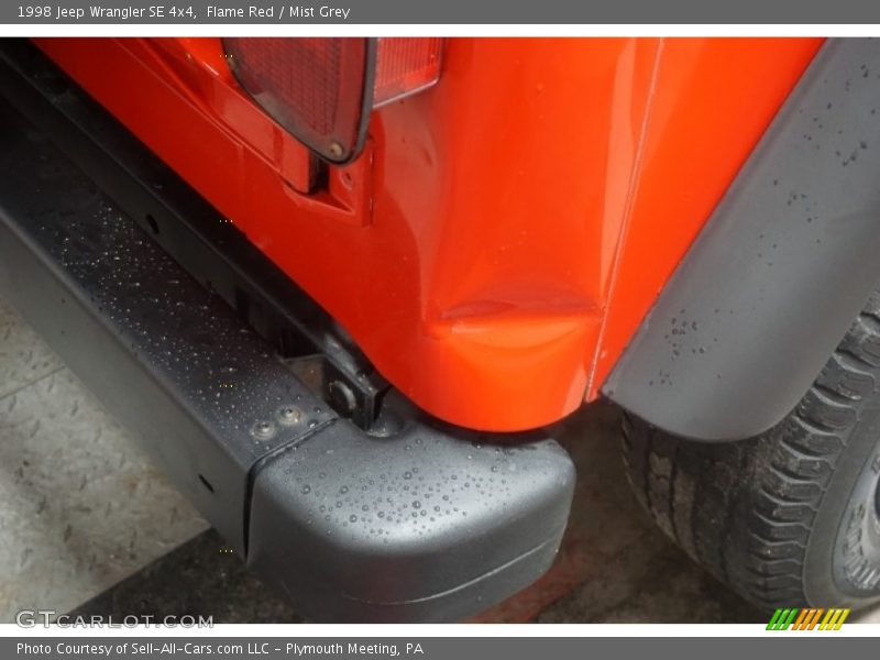 Flame Red / Mist Grey 1998 Jeep Wrangler SE 4x4