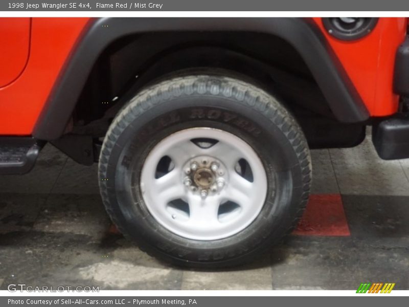 Flame Red / Mist Grey 1998 Jeep Wrangler SE 4x4
