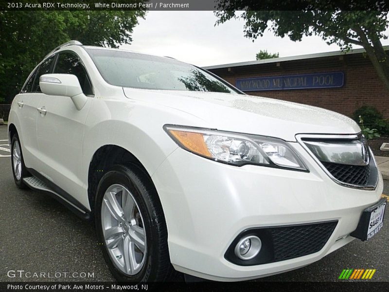 White Diamond Pearl / Parchment 2013 Acura RDX Technology