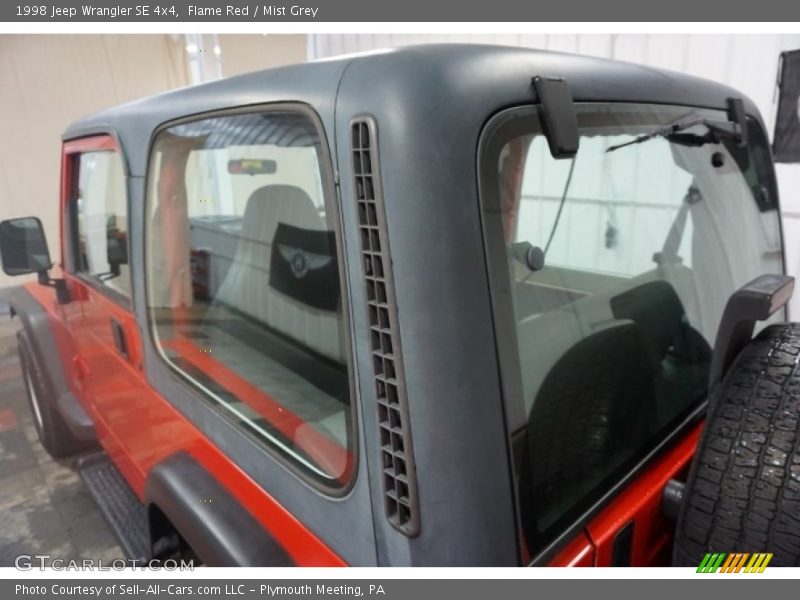 Flame Red / Mist Grey 1998 Jeep Wrangler SE 4x4