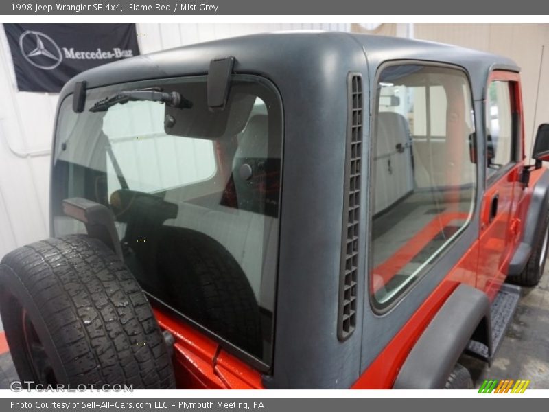 Flame Red / Mist Grey 1998 Jeep Wrangler SE 4x4