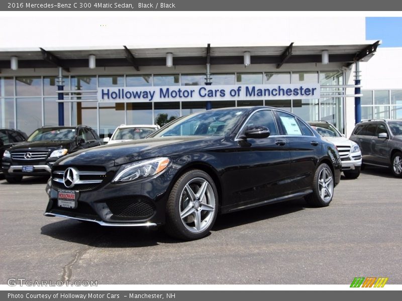 Black / Black 2016 Mercedes-Benz C 300 4Matic Sedan