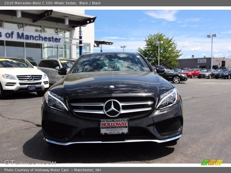 Black / Black 2016 Mercedes-Benz C 300 4Matic Sedan