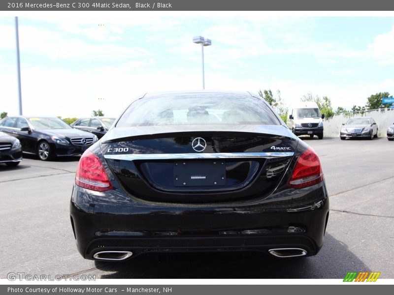 Black / Black 2016 Mercedes-Benz C 300 4Matic Sedan