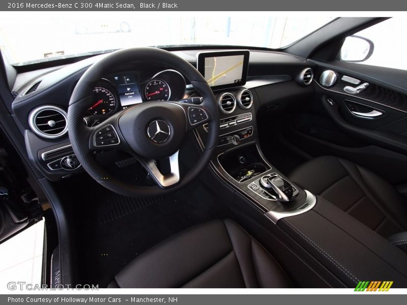 Black / Black 2016 Mercedes-Benz C 300 4Matic Sedan