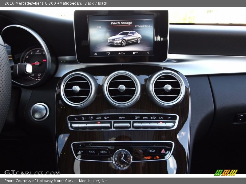Black / Black 2016 Mercedes-Benz C 300 4Matic Sedan