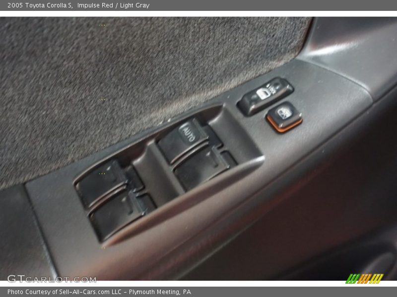 Impulse Red / Light Gray 2005 Toyota Corolla S