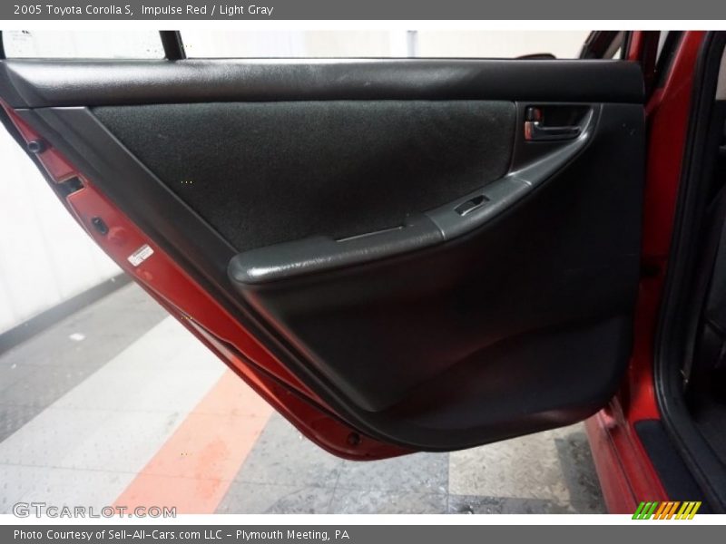 Impulse Red / Light Gray 2005 Toyota Corolla S