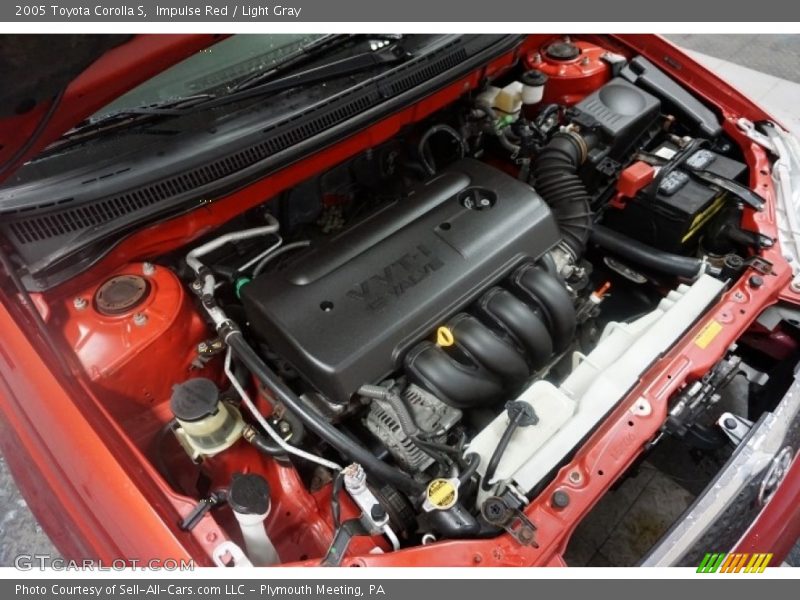 Impulse Red / Light Gray 2005 Toyota Corolla S