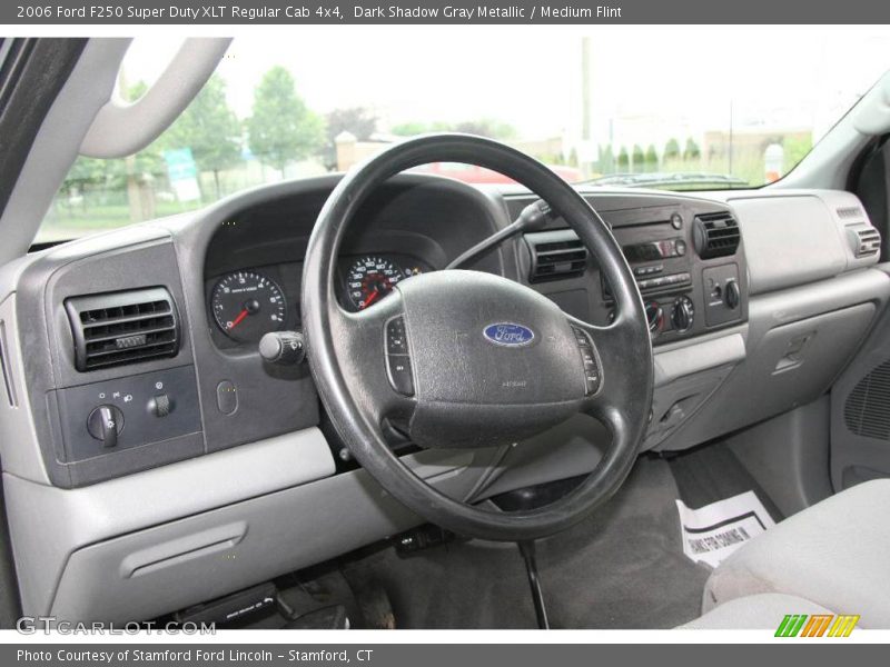 Dark Shadow Gray Metallic / Medium Flint 2006 Ford F250 Super Duty XLT Regular Cab 4x4