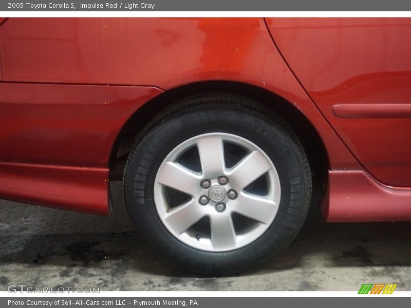 Impulse Red / Light Gray 2005 Toyota Corolla S