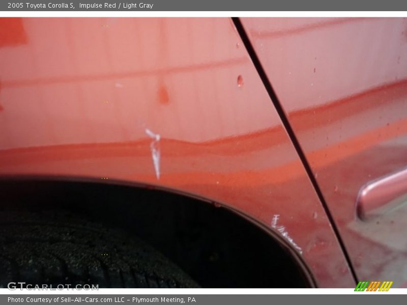 Impulse Red / Light Gray 2005 Toyota Corolla S