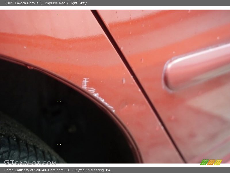 Impulse Red / Light Gray 2005 Toyota Corolla S