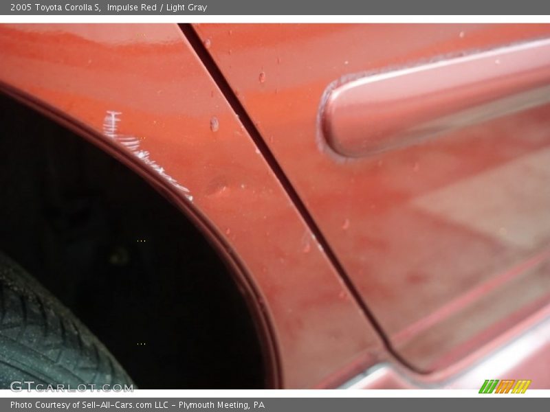 Impulse Red / Light Gray 2005 Toyota Corolla S