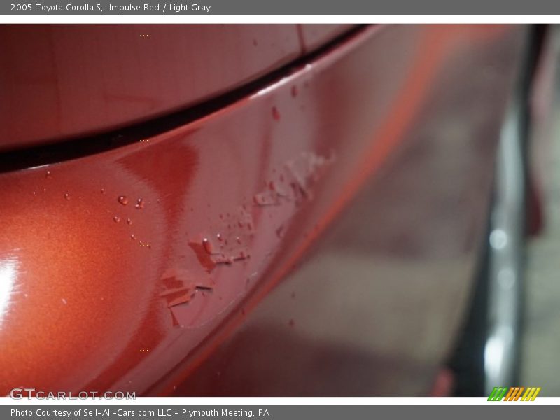 Impulse Red / Light Gray 2005 Toyota Corolla S