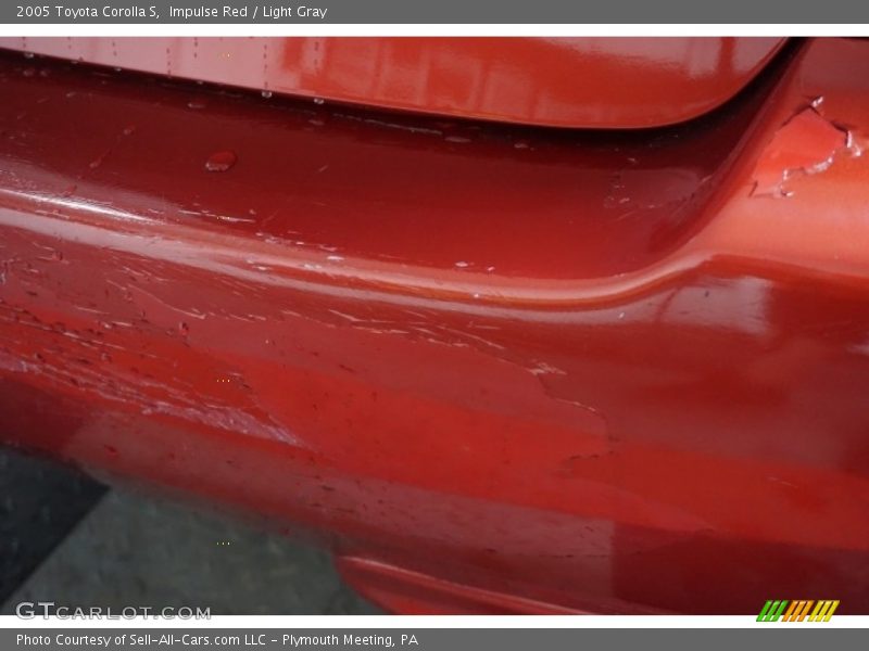 Impulse Red / Light Gray 2005 Toyota Corolla S