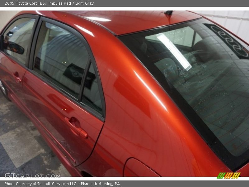 Impulse Red / Light Gray 2005 Toyota Corolla S