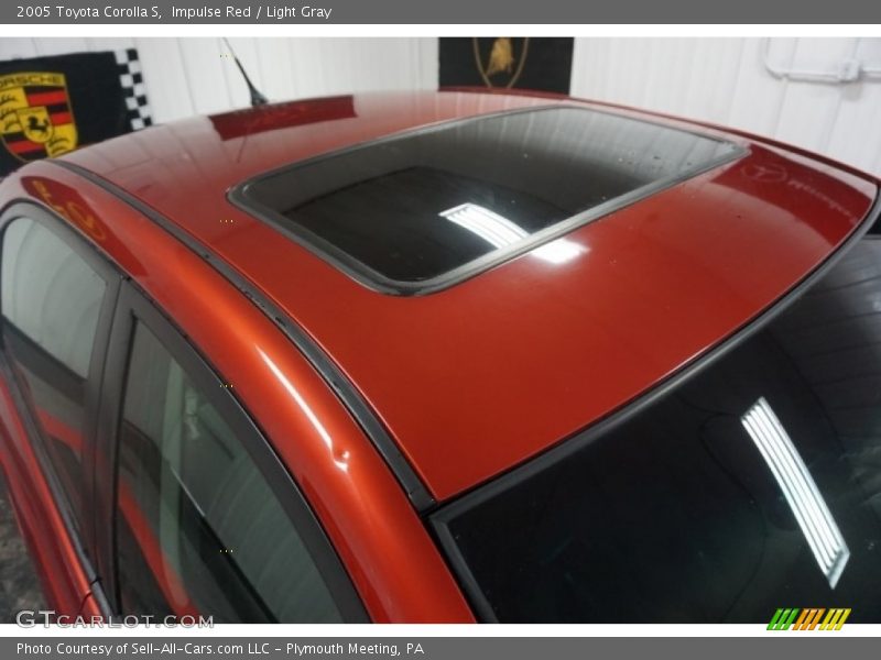 Impulse Red / Light Gray 2005 Toyota Corolla S