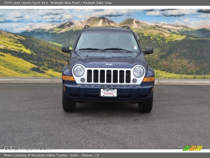 Midnight Blue Pearl / Medium Slate Gray 2007 Jeep Liberty Sport 4x4