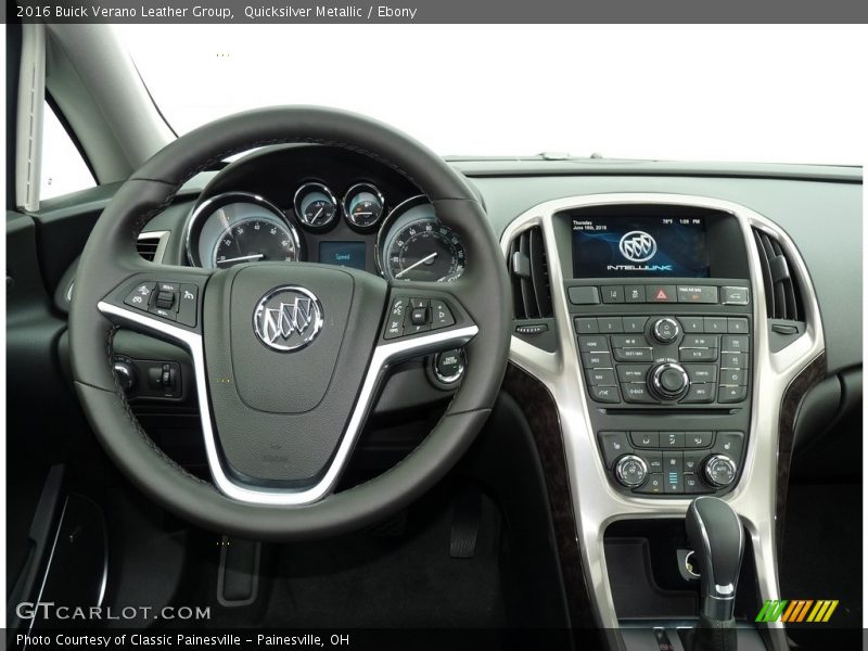 Quicksilver Metallic / Ebony 2016 Buick Verano Leather Group