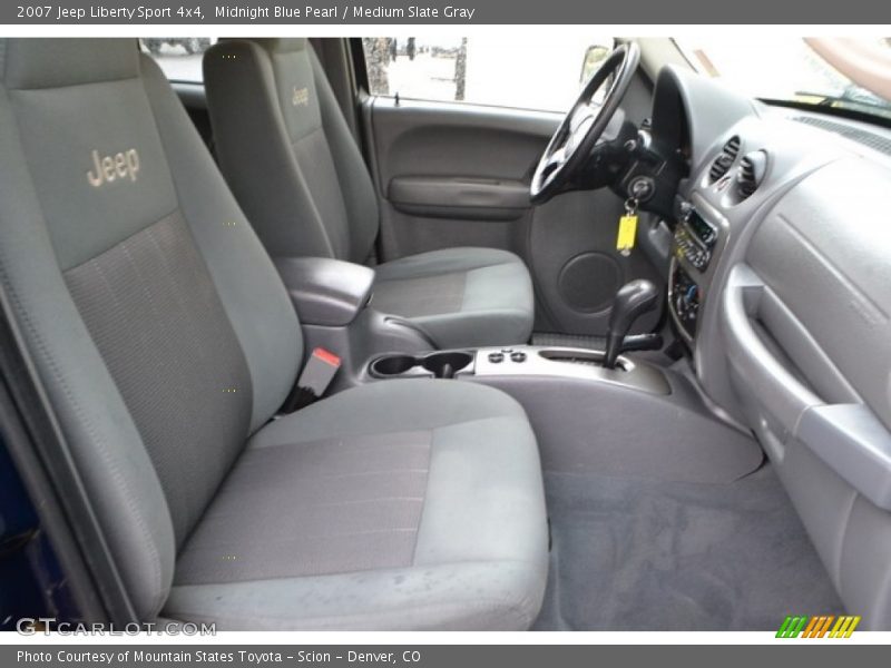 Midnight Blue Pearl / Medium Slate Gray 2007 Jeep Liberty Sport 4x4