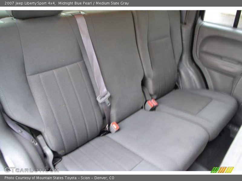 Midnight Blue Pearl / Medium Slate Gray 2007 Jeep Liberty Sport 4x4