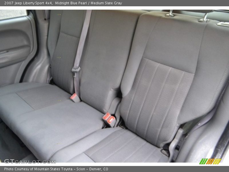 Midnight Blue Pearl / Medium Slate Gray 2007 Jeep Liberty Sport 4x4