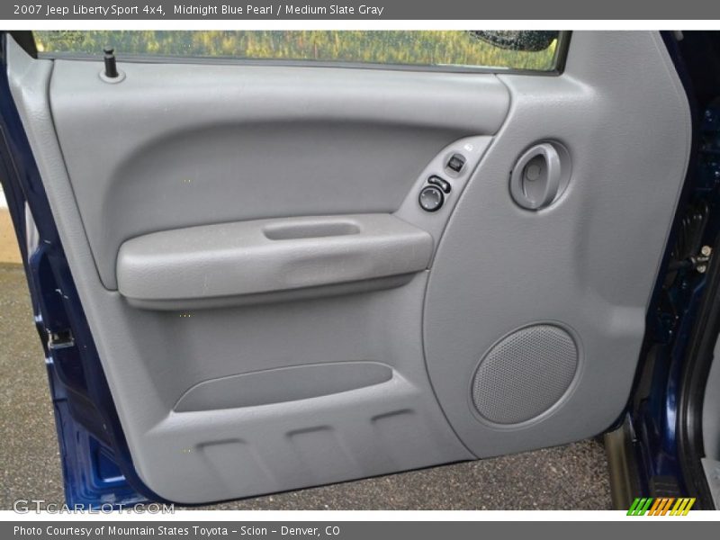Midnight Blue Pearl / Medium Slate Gray 2007 Jeep Liberty Sport 4x4
