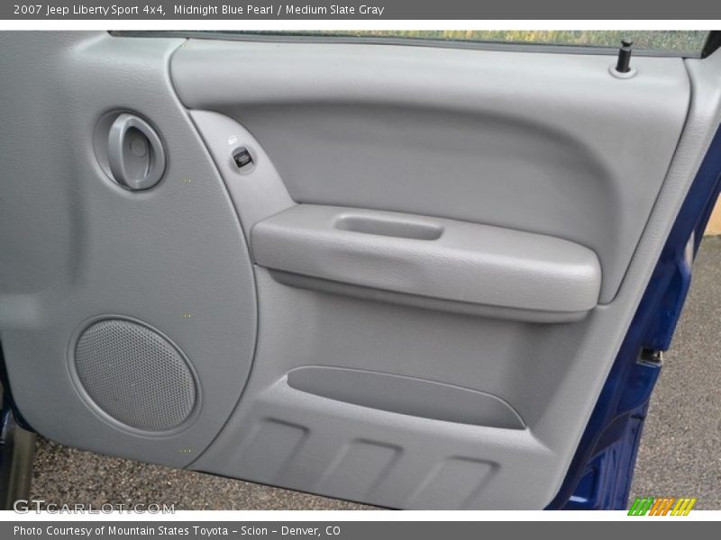 Midnight Blue Pearl / Medium Slate Gray 2007 Jeep Liberty Sport 4x4