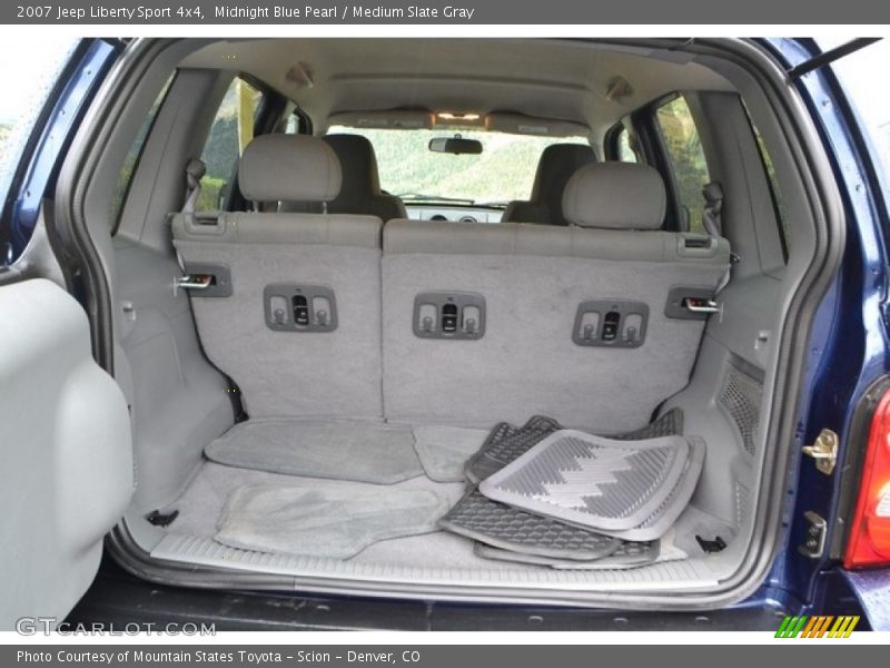 Midnight Blue Pearl / Medium Slate Gray 2007 Jeep Liberty Sport 4x4
