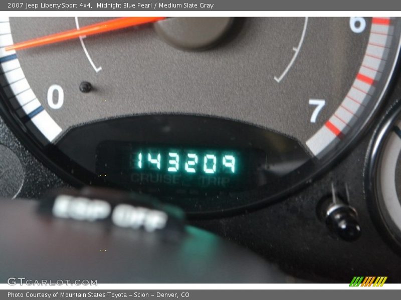 Midnight Blue Pearl / Medium Slate Gray 2007 Jeep Liberty Sport 4x4