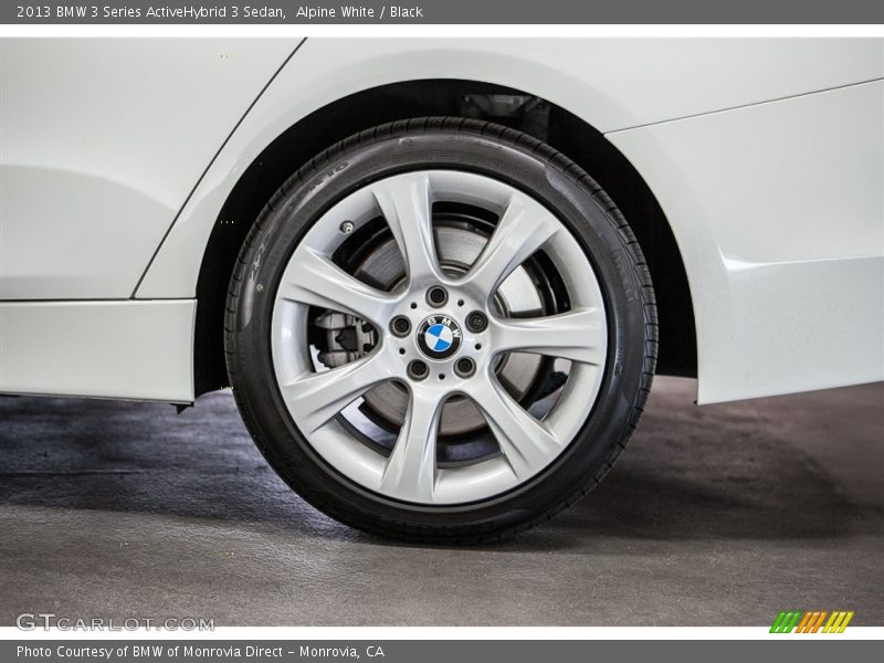 Alpine White / Black 2013 BMW 3 Series ActiveHybrid 3 Sedan