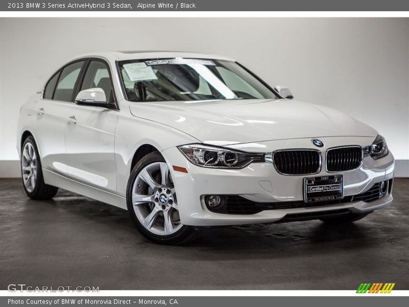 Alpine White / Black 2013 BMW 3 Series ActiveHybrid 3 Sedan