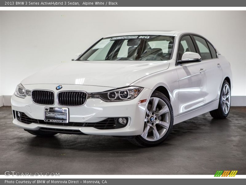 Alpine White / Black 2013 BMW 3 Series ActiveHybrid 3 Sedan