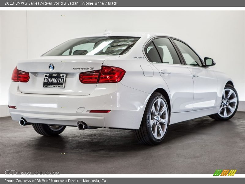 Alpine White / Black 2013 BMW 3 Series ActiveHybrid 3 Sedan