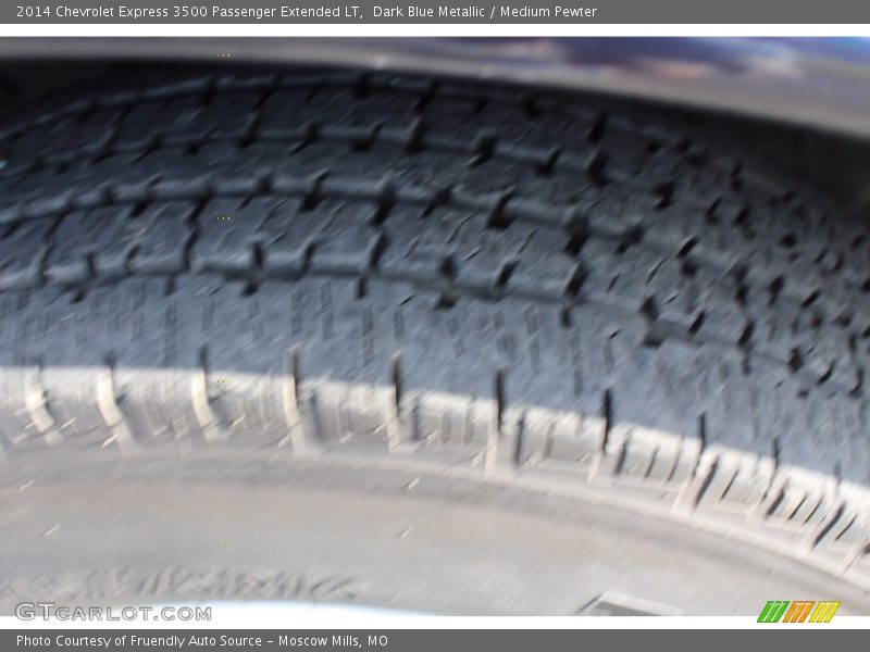 Dark Blue Metallic / Medium Pewter 2014 Chevrolet Express 3500 Passenger Extended LT