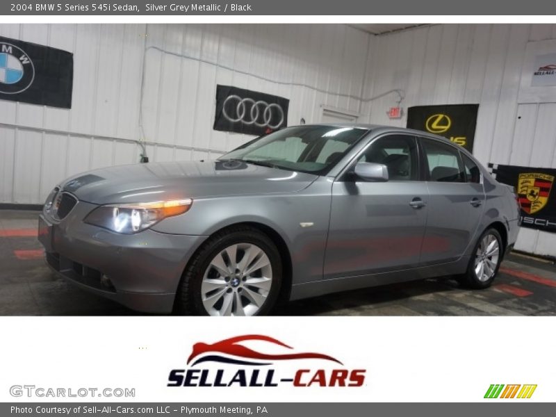 Silver Grey Metallic / Black 2004 BMW 5 Series 545i Sedan