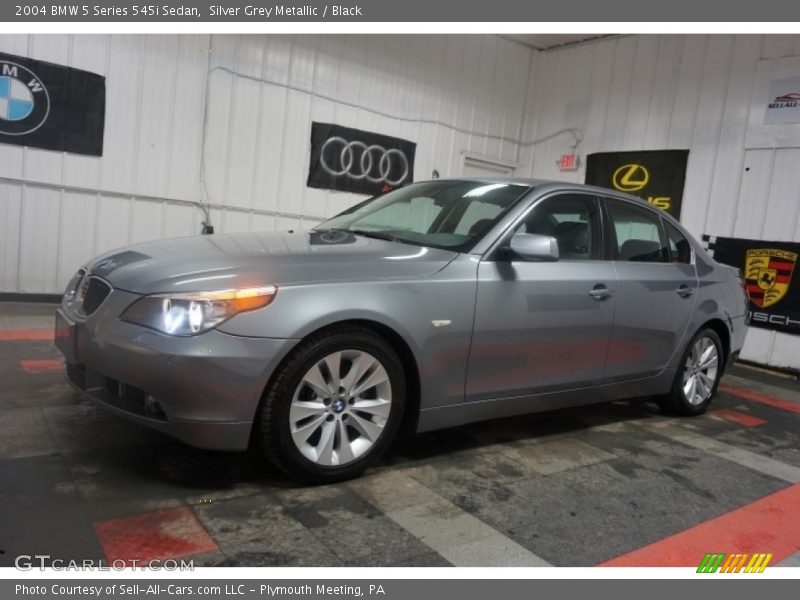 Silver Grey Metallic / Black 2004 BMW 5 Series 545i Sedan