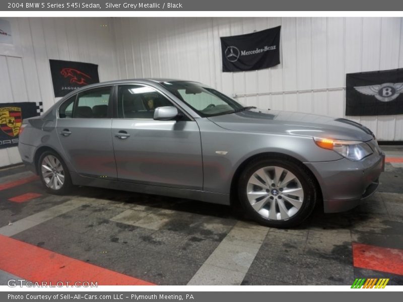 Silver Grey Metallic / Black 2004 BMW 5 Series 545i Sedan